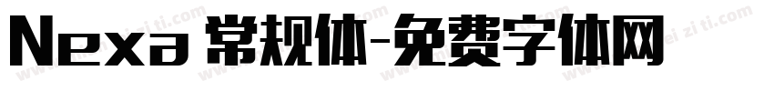 Nexa 常规体字体转换